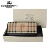 （已售罄）「TAIPEI 101 專櫃購入」BURBERRY 戰馬格紋長夾 ( 經典特別色 ) 多卡格、拉鍊零錢夾