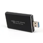 msata外置高速硬盤盒mini pci-e轉USB3.0固態轉接卡Msata轉接盒