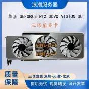 技嘉 GeForce RTX 3090 VISION OC 新吃雞顯卡渲染建模做圖學習AI