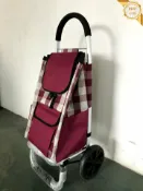 柳岸小舖 【輕量鋁合金】買菜車 手拉車 摺疊推車 拉桿車 購物車 露營推車 戶外手推車 便攜收納 承重升級 靜音輪 一拉即走 媽媽買菜必備