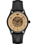 大高雄鐘錶城 EMPORIO ARMANI 亞曼尼 AR1923貝達系列鏤空機械腕錶/香檳面41mm｜樂天領券現折★全館特惠中★指定刷卡回饋10%