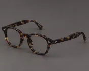 新品💖（vlk）MOSCOT LEMTOSH框男德普復古大餘文樂同材玳瑁色鏡架女