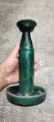 清末民國，石灣窯陶燈臺，底不平整，包老，明碼標，可【東莞老貨中轉站】傳統老物件收藏展覽，購買多件更優惠-145