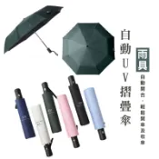 【DA148】抗UV反摺傘 素色傘 素面傘遮陽傘折疊傘 太陽傘 晴雨兩用 紫外線黑膠傘 黑膠自動傘 晴雨傘 自動傘 陽傘