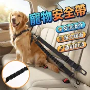 寵物安全帶 彈力伸縮寵物安全帶 [胎王] 寵物汽車安全帶 寵物汽車防護帶 伸縮式安全帶 伸縮式防護帶 寵物車載安全帶