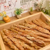 🐟虱目魚吉拿棒🐟快樂磨牙好夥伴＊狗狗磨牙＊磨牙零食＊寵物手工零食＊小浣熊寵物＊虱目魚＊魚乾＊無調味肉乾