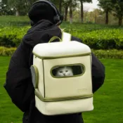 免運🚚四季寵物拉桿箱大容量帆布折疊貓咪貓包小型犬外出通用便攜寵物包【夥伴萌】