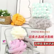 diy坐墊 枕頭 DIY嬰兒床 多用途手工編織棉布條線 麻花床圍軟包防撞條 超粗毛線灌芯棉包心紗 編織毛線寶寶床檔護欄