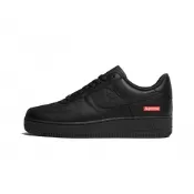 Nike Air Force X Supreme Low Black 黑色 聯名款 限定設計鞋帶 休閒鞋 男女鞋 CU9225-001