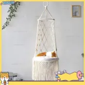 🐶寵物馆🐶貓咪懸掛式貓掛床窗臺窩可拆卸貓吊床棉繩掛窩吊籃秋韆qwe