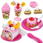 ***出清特價***【Hi-toys】甜點水果蛋糕切切樂/家家酒玩具(ST安全玩具)