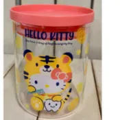 全新hello kitty玻璃儲物罐/玻璃罐/儲物罐/罐子/食物密封罐 750ml