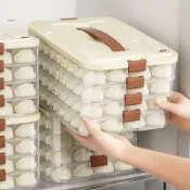餃子盒冷凍食品級冷凍密封鎖鮮保鮮盒水餃餛飩速凍廚房冰箱掛架子