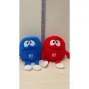M&M’s 巧克力人偶娃娃｜紅色／藍色/綠色/紫色｜可愛絨毛玩偶｜擺飾 收藏 禮物 公仔 軟綿手感抱枕