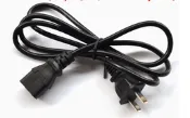 【甄選特賣】1.2米品字尾電源線 家用110V-220V輸入插頭線 電腦機箱電源線全新