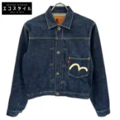 【DOKODEMO】Evisu Lot.1213 No.2 二戰款白色海鷗印花第一版牛仔外套 36碼 [二手]