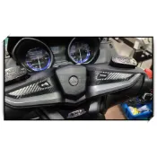 🎀【無名彩貼-1434】(2017 Tmax 530~2021 560) 把座按鈕旁貼膜-卡夢紋路電腦裁型膜(左右一對)