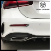 【品質保障】適用Benz賓士A系列 A180 A200 後保桿霧燈裝飾框條外飾改裝