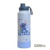 HOUSUXI迪士尼史迪奇大容量保冷保溫瓶/ 附吸管/ 1200ml eslite誠品
