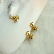 TL-(20pcs)-18k包金瓜子扣南瓜吊墜托diy手工飾品配件金色插針半孔珍珠托蓋