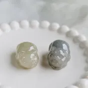冰起膠福氣小豬吊墜擺飾 | 天然緬甸玉A貨翡翠