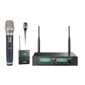 【MIPRO】ACT-312 配1手握+1領夾 32H/MU80音頭(UHF類比雙頻道無線麥克風)