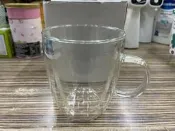 附發票~  雙層玻璃杯《2入360cc把手款》雙重玻璃杯 馬克杯玻璃款