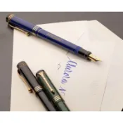 [ 筆來筆趣Pen101]  義大利🇮🇹AURORA 黎明鋼筆 Internazionale 藍色、翠綠、黑色玫瑰金