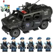 優選 現貨適用於樂高猛士裝甲車悍馬車香港警察積木特警人仔特種兵拼裝玩 具（滿300出貨）