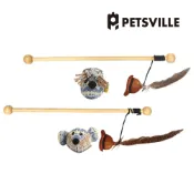 【Petsville派思維】⾧羽毛磁鐵逗貓棒(共2款)｜逗貓玩具 貓薄荷逗貓棒 逗貓桿 禮物