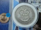 ☆豐臣館☆1960年英屬南非銀幣☆細膩國徽
