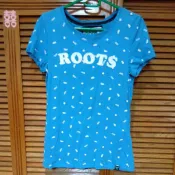 [二拾衣]ROOTS藍色短袖上衣S/粉色短袖上衣XL/灰色短裙/愛迪達帽T