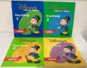 寰宇迪士尼美語 Sing along　4本圓弧版導讀手冊　書況OK　家長手冊 Disney 寰宇家庭