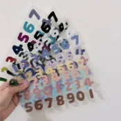 💖現貨兩件優惠💖獨家款💖DIY數字風格轉印貼紙 SOU 安全帽 行李箱貼 收納盒貼紙