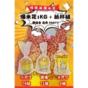 園遊會、生日小禮、擺攤、婚禮小物 爆米花+紙杯套裝組 (需自行組裝)
