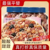 零食 網紅零食 【升級款】一桶梅罐裝蜜餞混合酸甜梅子果乾話梅葡萄果脯解饞