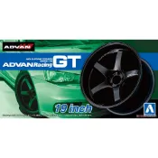 【傑作坊】一組AOSHIMA 1/24 19吋改裝胎圈組 ADVAN Racing GT