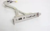 主機板1394+USB 擴充後檔版 2 Ports1394 +2 Ports USB 2.0 Cable~二手~