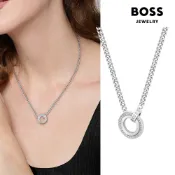 【BOSS】Iona 不鏽鋼鍊條吊墜項鍊-銀色 1580541