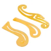 麗貴牌 1/4縮尺 (火腿尺&雲尺&袖攏尺) 三支入 火腿尺 打板尺 洋裁 製圖 裁縫 手作 雲行尺