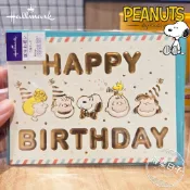 【正版日貨】[現貨]日本史努比立體生日卡片 燙金浮雕立體生日卡 精緻造型卡片 可愛送禮 日本Hallmark