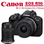 Canon EOS R50 18-45mm + 55-210mm 雙鏡組 台灣佳能公司貨【登錄送好禮】