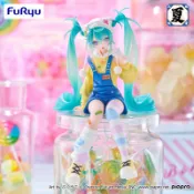 《夏本舖》代理 FuRyu 初音未來 泡麵蓋公仔 棒棒糖 虛擬 偶像 歌姬 泡泡襪 吊帶衣 雙馬尾 MIKU 坐姿 景品