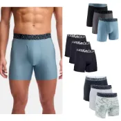 (店+)【UNDER ARMOUR】 UA 男 Tech 6吋長 4吋 四角褲 運動內褲 健身 訓練 透氣 三件三色一組