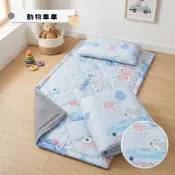 (店+)天絲兒童睡袋三件組 TENCEL 60支天絲 鋪棉睡墊+涼被+童枕 兒童睡袋(多款任選)