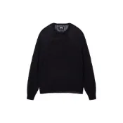 (店+)【STUSSY】117205-stussy Stussy 假日系列 FW23 S LOOSE KNIT SWEATER 純色圓領長袖美式復古馬海毛套頭毛衣 男女同款