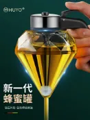 樂遊遊戶外用品館 蜂蜜專用瓶日式玻璃油壺 裝蜂蜜罐擠壓式重力玻璃罐子ins調味瓶罐廚房小物 廚房用品