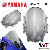 R3風鏡 高角度風鏡 免運 現貨 R3 加高風鏡 19-21 改款YAMAHA YZF- R3 類原廠風鏡  黑色 透明
