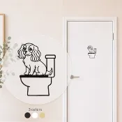 廁所標誌 騎士查理王小獵犬