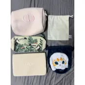 🔅化妝包🔅二手閒置 Dior 迪奧 LOEWE防塵袋 mofusand鯊魚貓 克蘭詩 美妝包 化妝包 束口袋 束口包